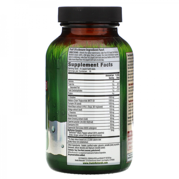 Steel-Libido Red, Magnum Blood-Flow, 75 Liquid Soft-Gels