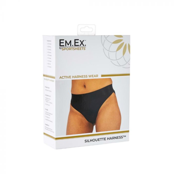 Sportsheets Em.Ex. Active Harness Wear Silhouette Crotchless Strap-On Harness Brief